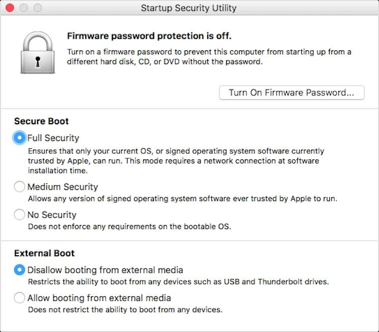 do i need my admin password for mac osx recocery drive utility